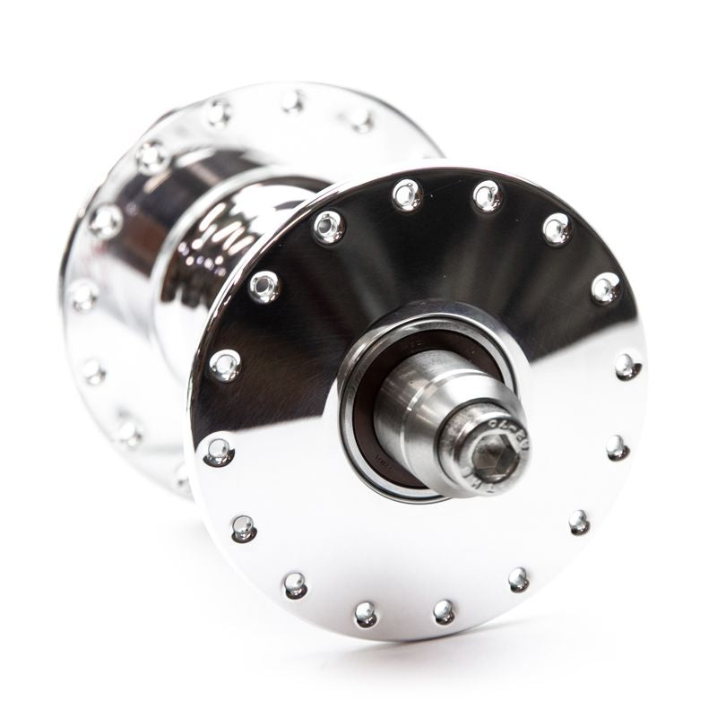 PHILWOOD - High Flange Track Hub (silver/double fixed)