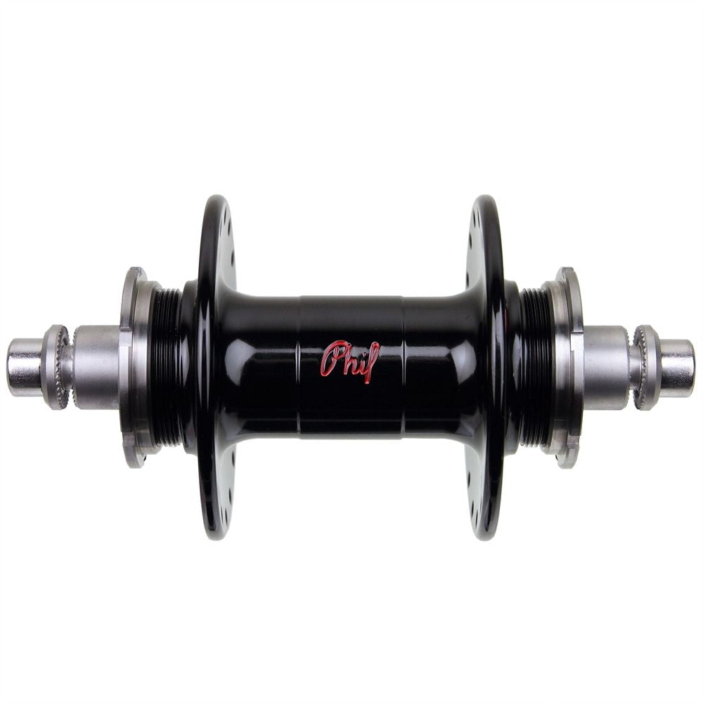 PHILWOOD - High Flange Track Hub (black/double fixed)