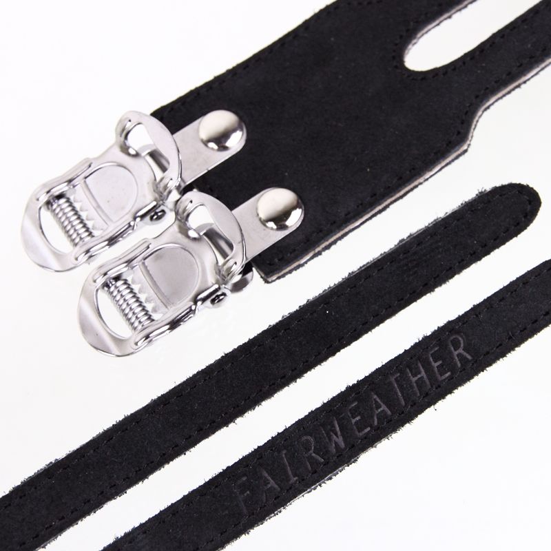 Fairweather - Double toe straps (black)