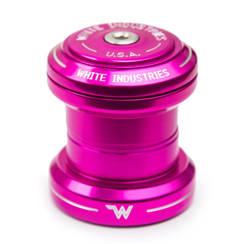 White Industries - 1-1/8" headset (pink)