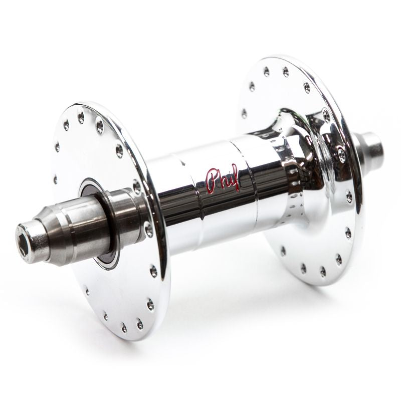 PHILWOOD - High Flange Track Hub (silver/double fixed)