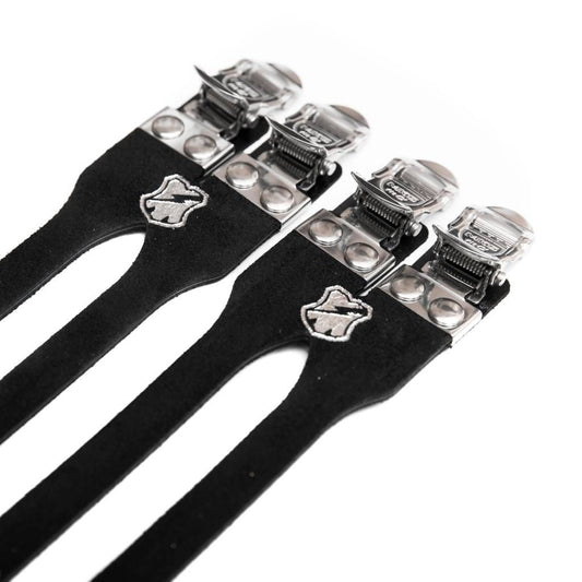 MASH - MKS × MASH leather double toe straps (black)