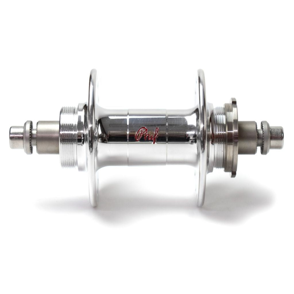 PHILWOOD - High Flange Track Hub (silver/fix&cog)