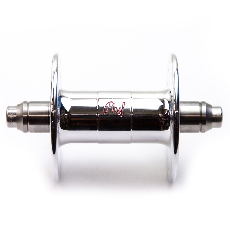 PHILWOOD - High Flange Track Hub (silver/double fixed)