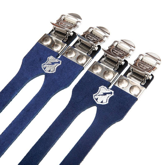 MASH - MKS × MASH leather double toe straps (blue)