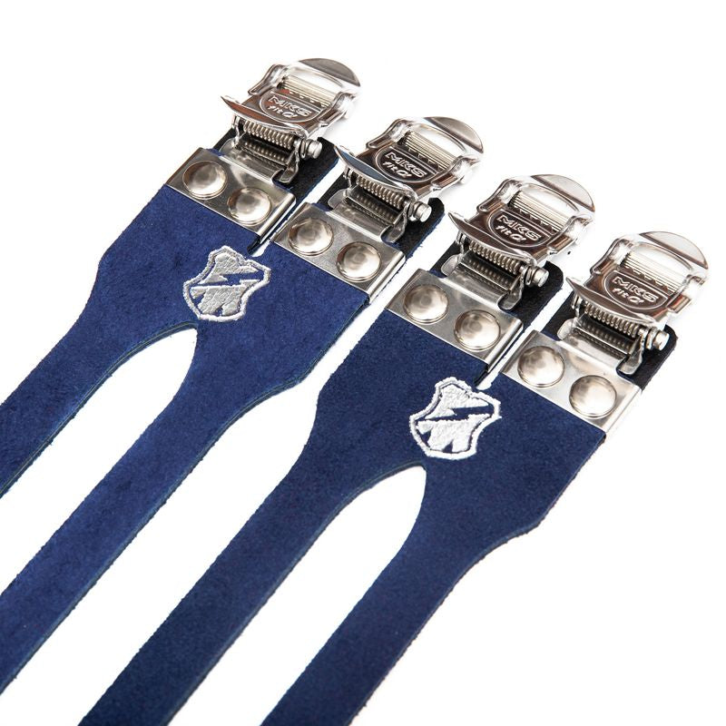 MASH - MKS × MASH leather double toe straps (blue)
