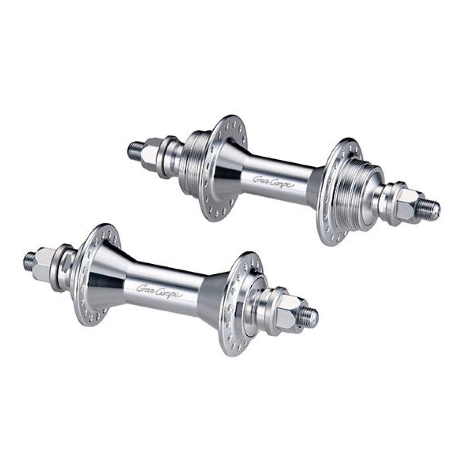 Gran Compe - Small Track Hub 32h (silver/pair)