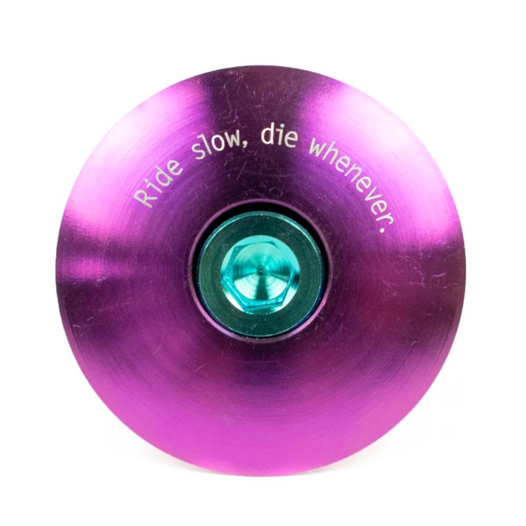 Stridsland - Titanium Top Cap (purple/green bolt)