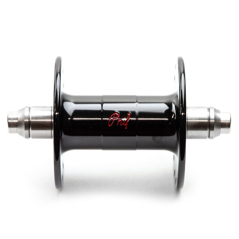 PHILWOOD - High Flange Track Hub (black/double fixed)