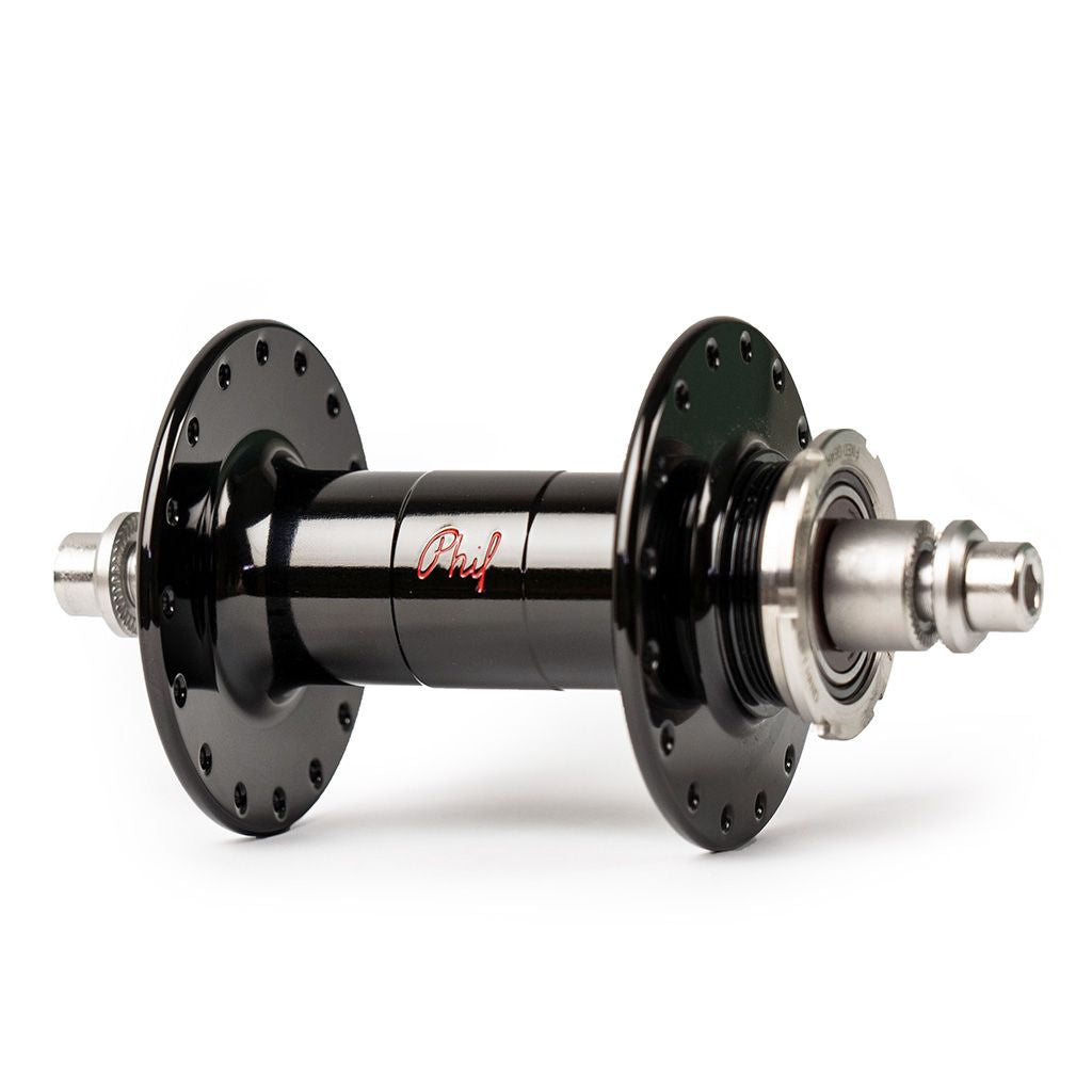 PHILWOOD - High Flange Track Hub (black/single cog)