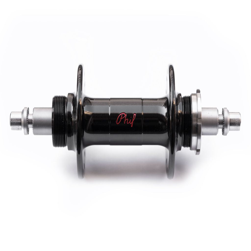 PHILWOOD - High Flange Track Hub (black/fix&cog)