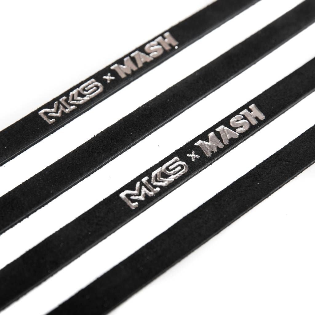 MASH - MKS × MASH leather double toe straps (black)