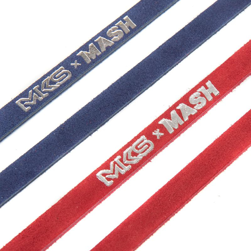 MASH - MKS × MASH leather double toe straps (red)