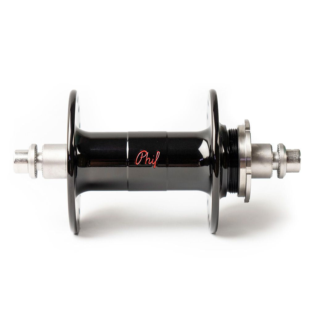 PHILWOOD - High Flange Track Hub (black/single cog)