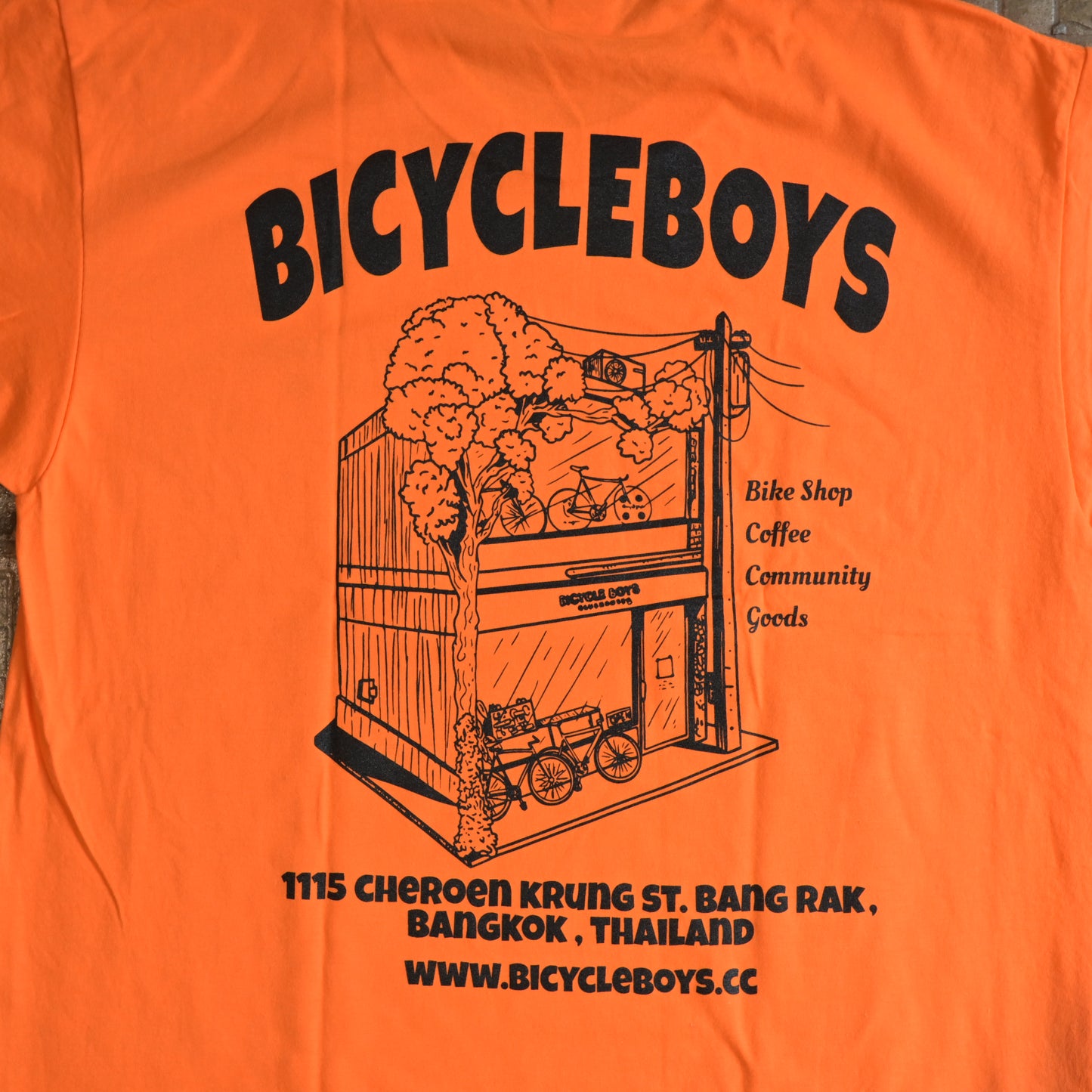 BicycleBoys - Shop T-Shirt (orange)