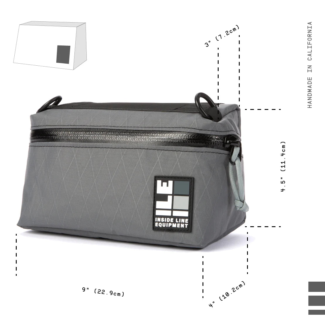 ILE - Pilot Bar Bag (Black Cordura)